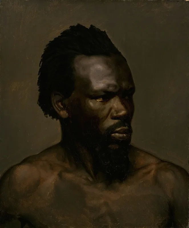 Bust Portrait Of A Black Man Wall Art by Nils Jakob Olsson Blommér - High-Resolution Digital Print