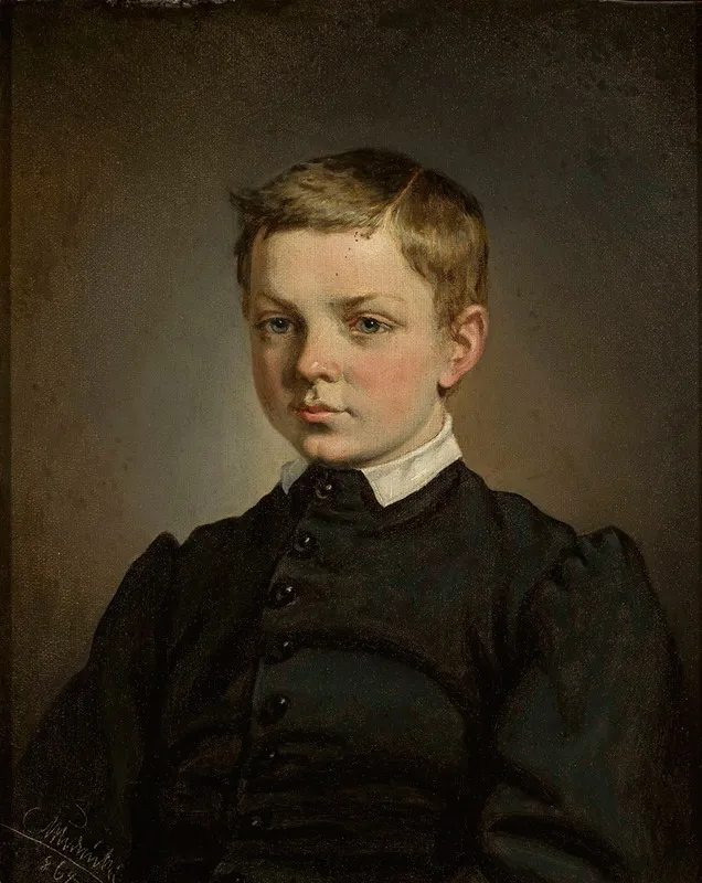 Bust Portrait Of A Boy Wall Art by Karol Młodnicki - High-Resolution Digital Print