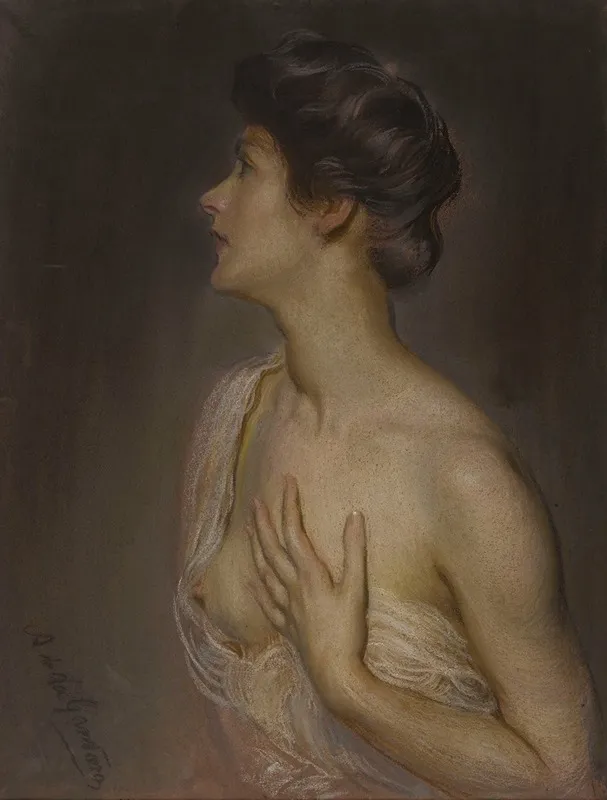 Buste De Femme Wall Art by Antonio de La Gandara - High-Resolution Digital Print