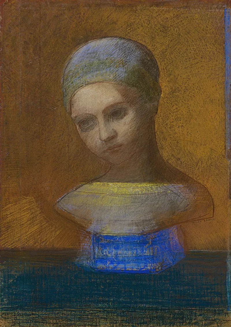 Buste Denfant Wall Art by Odilon Redon - High-Resolution Digital Print