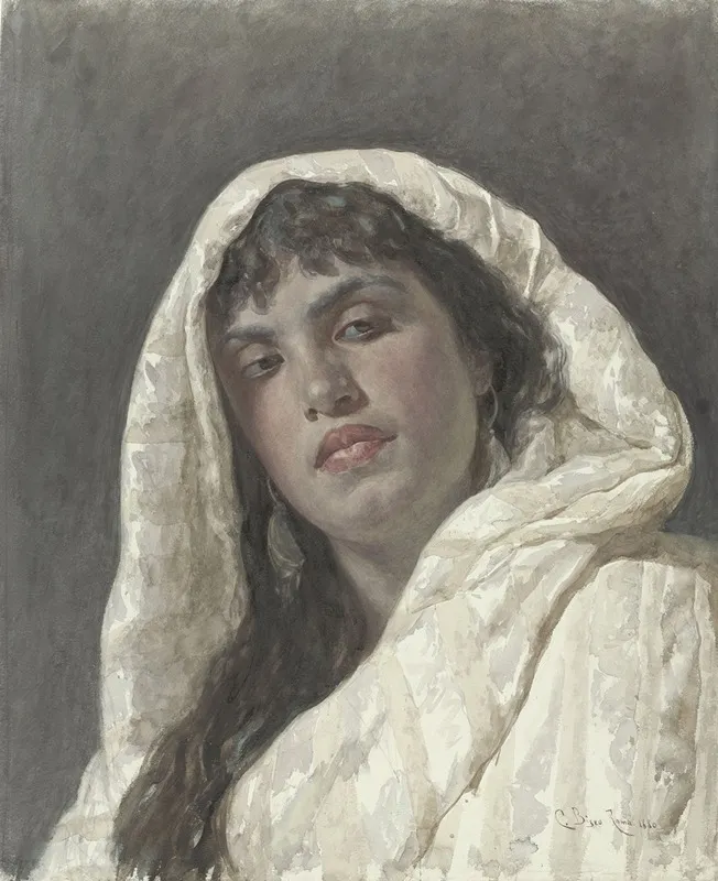 Buste Van Een Oosterse Vrouw