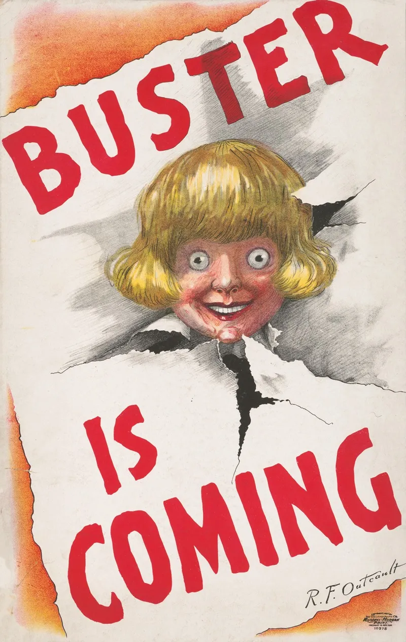 Buster Is Coming Wall Art by R. F. Outcault - High-Resolution Digital Print