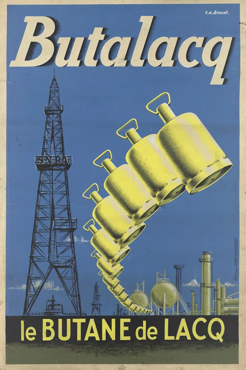 Butalacq Le Butane De Lacq Wall Art by R. A. Drouot - High-Resolution Digital Print