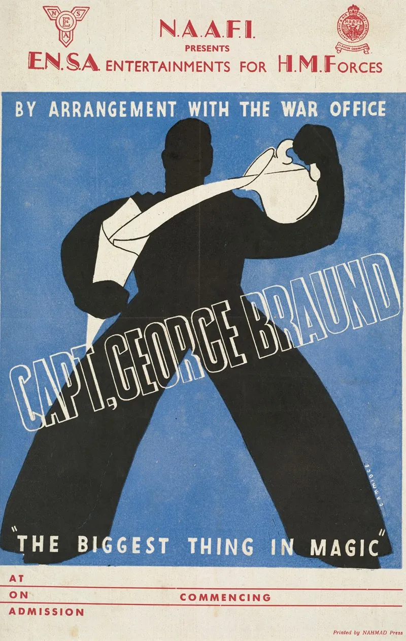 By Arrangement With The War Office Capt George Braund The Biggest Thing In Magic Wall Art by Cammidge - High-Resolution Digital Print