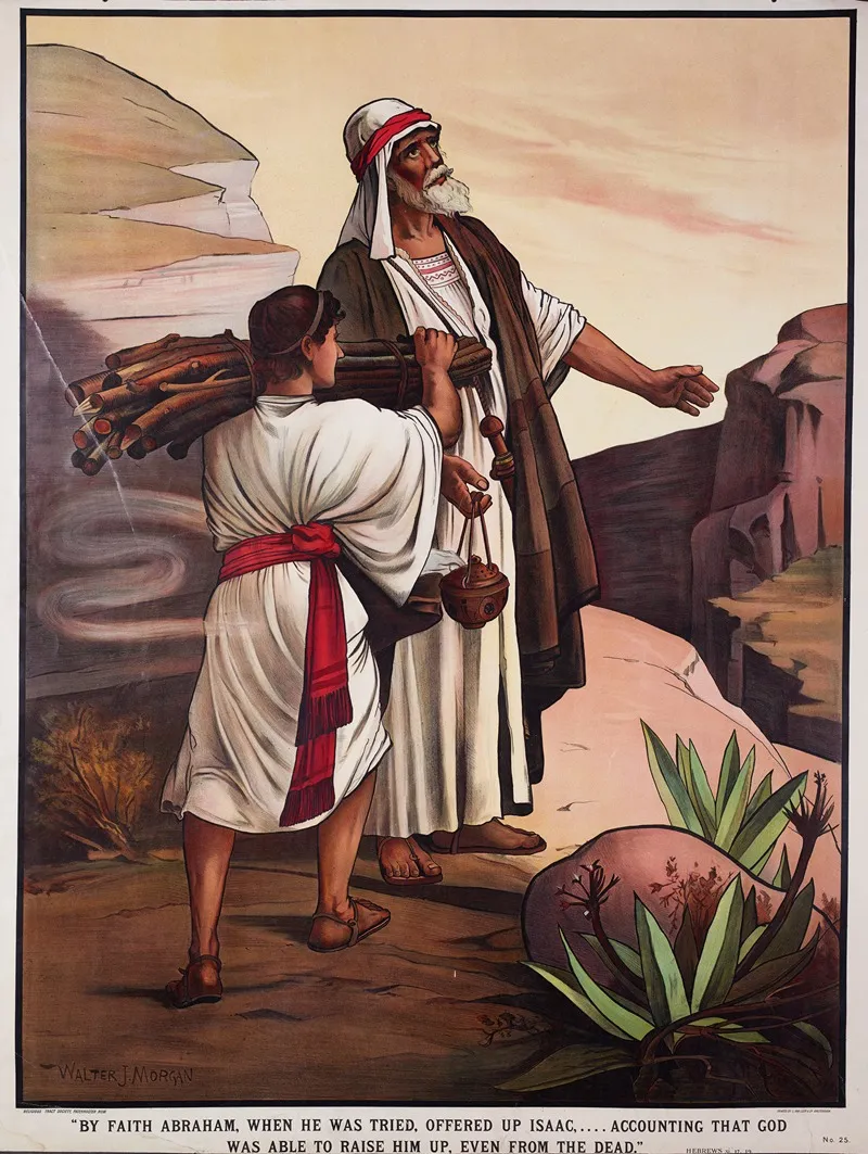 By Faith Abraham When He Was Tried Offered Up Isaac Wall Art by Walter Jenks Morgan - High-Resolution Digital Print