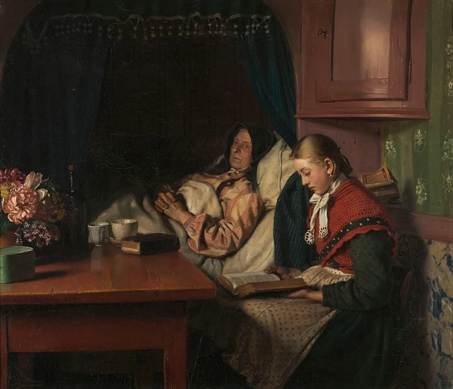 By Grandmothers Sickbed