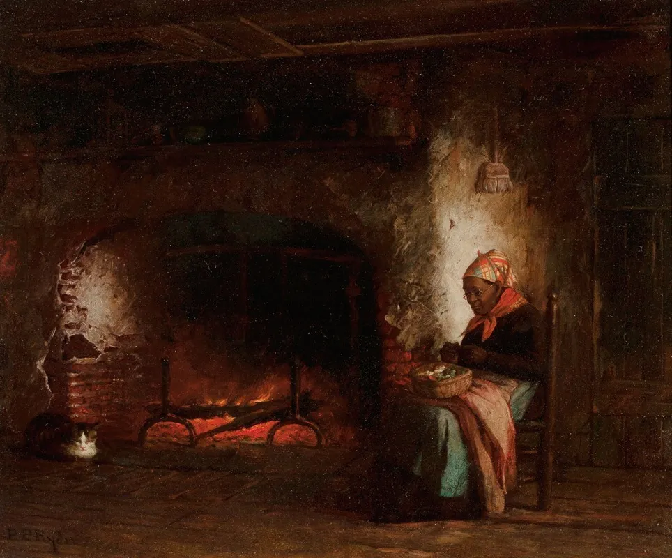 By The Fire Wall Art by Platt Powell Ryder - High-Resolution Digital Print