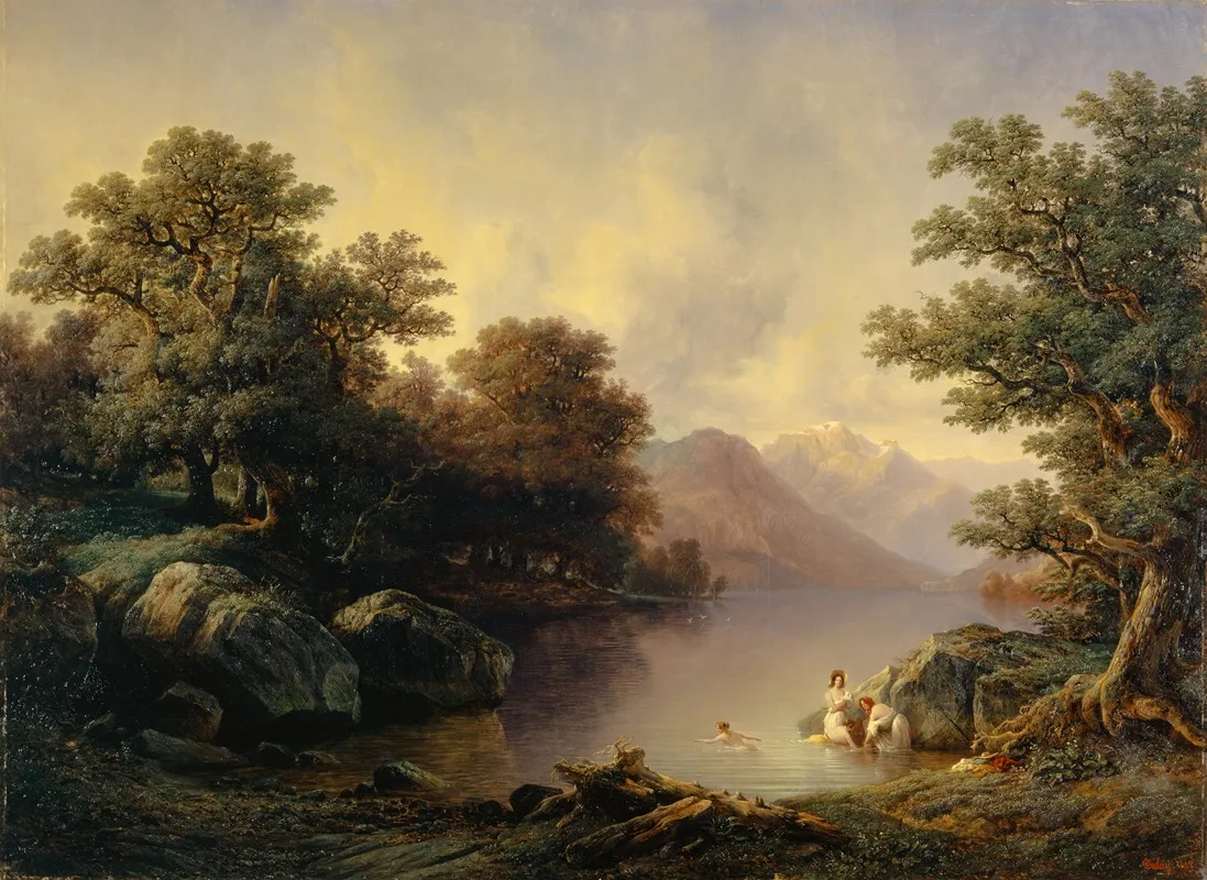 By The Lake Of Brienz The Bathers