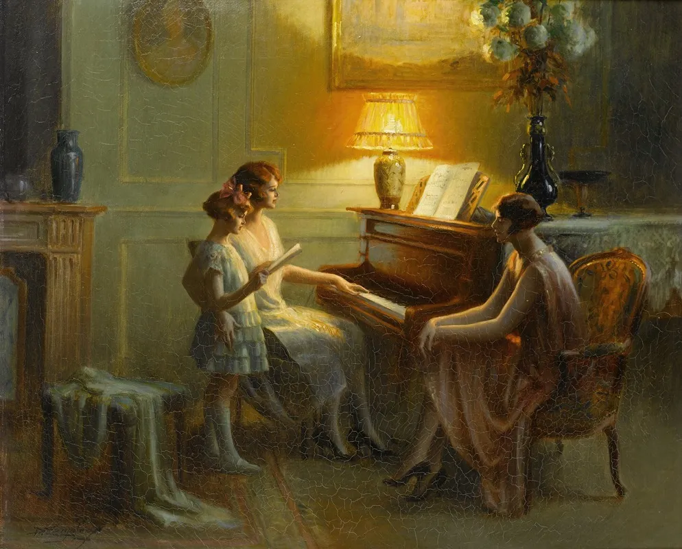 By The Piano 2 Wall Art by Delphin Enjolras - High-Resolution Digital Print