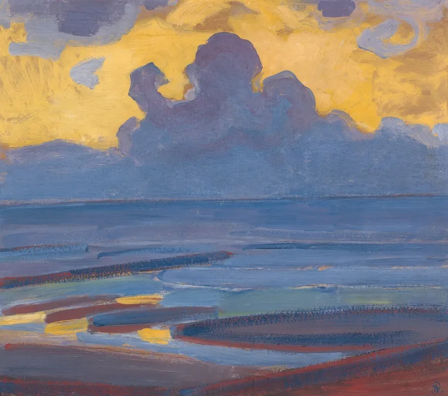 By The Sea Wall Art by Piet Mondrian - High-Resolution Digital Print