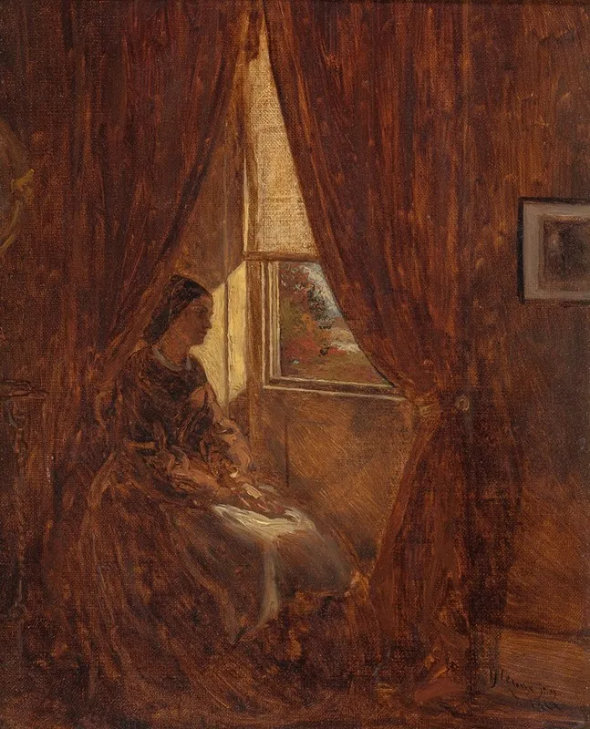 By The Window 4 Wall Art by William John Hennessy - High-Resolution Digital Print