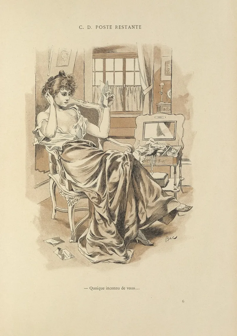 C D Poste Restante Wall Art by Ferdinand Bac - High-Resolution Digital Print