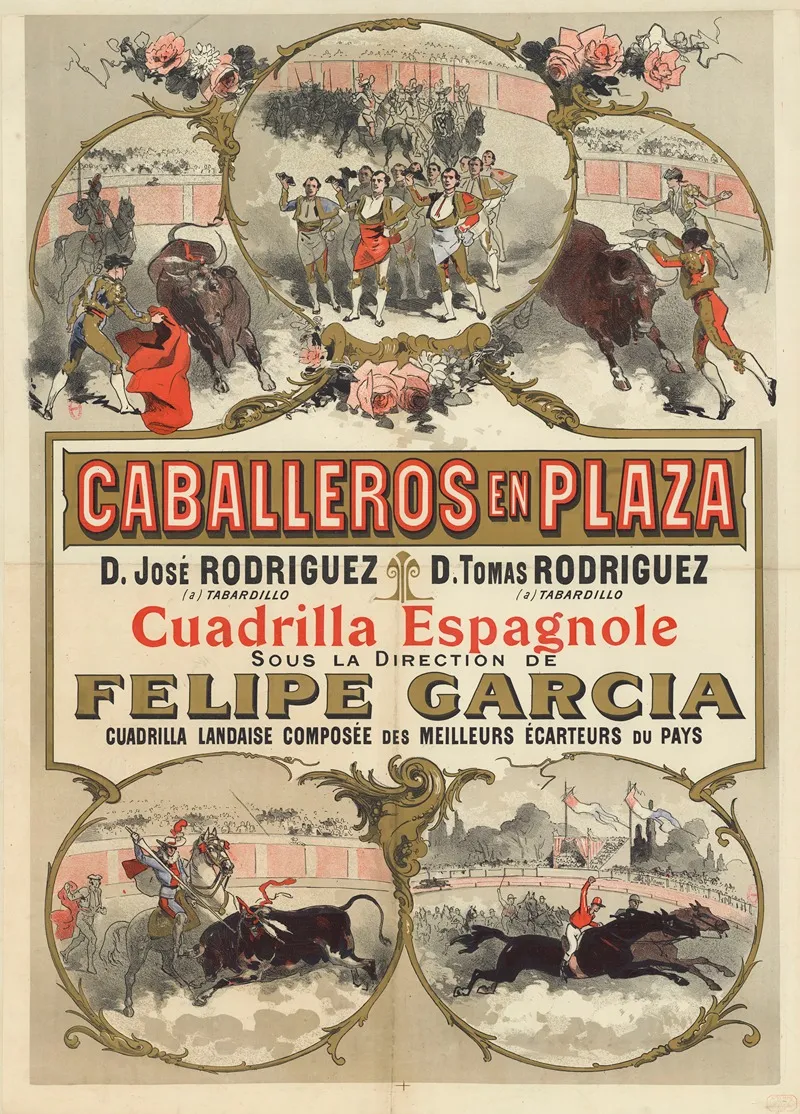 Caballeros En Plaza D Jose Rodriguez D Tomas Rodriguez Cuadrilla Espagnole Sous La Direction De Felipe Garcia 2