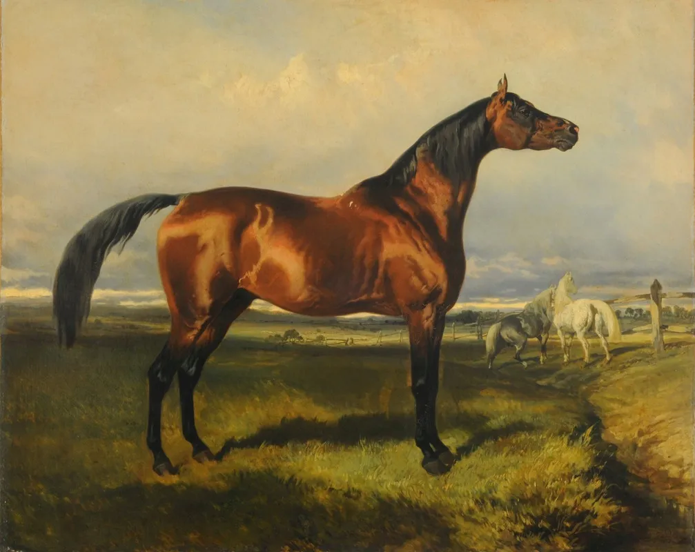 Caballos En Libertad Wall Art by Alfred De Dreux - High-Resolution Digital Print