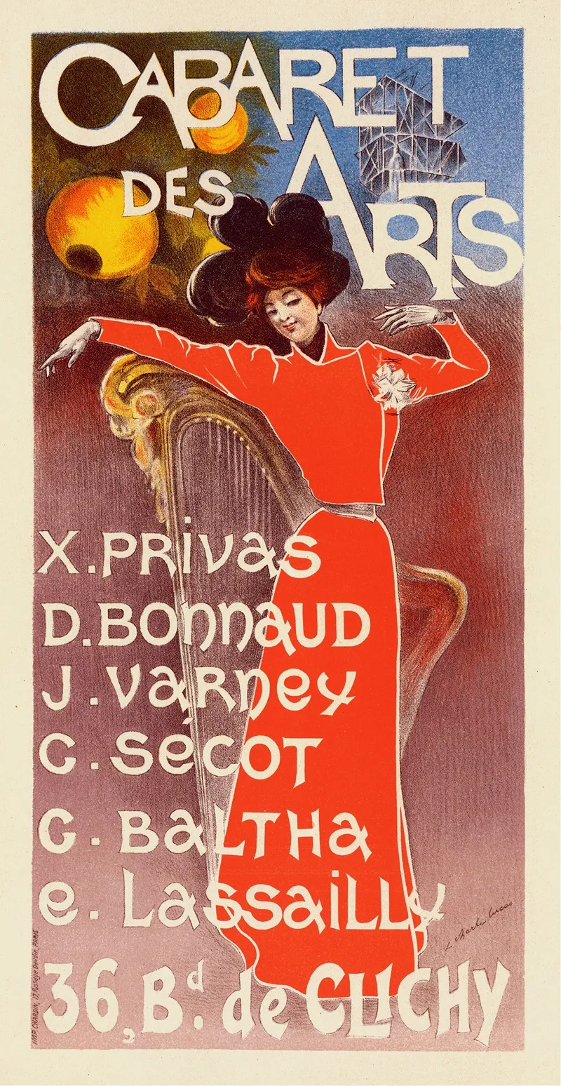 Cabaret Des Arts Wall Art by Charles Lucas - High-Resolution Digital Print