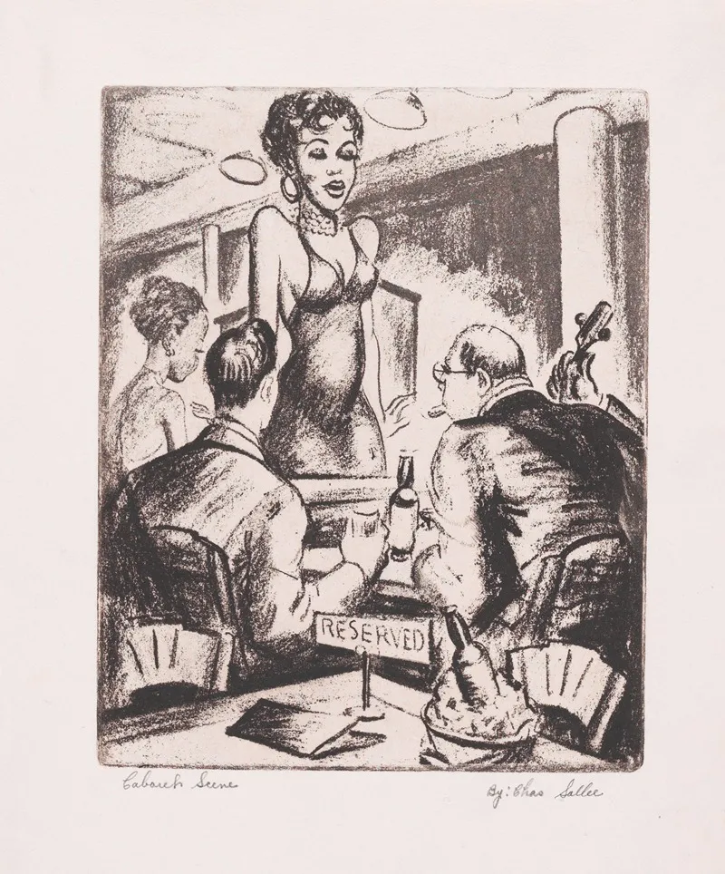 Cabaret Scene Wall Art by Charles L. Sallee, Jr. - High-Resolution Digital Print