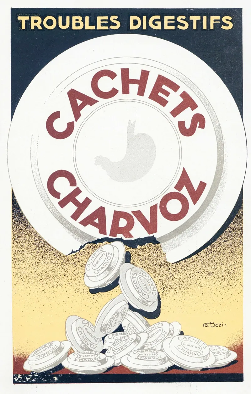 Cachets Charvoz 3 Wall Art by Laboratoires Charvoz - High-Resolution Digital Print