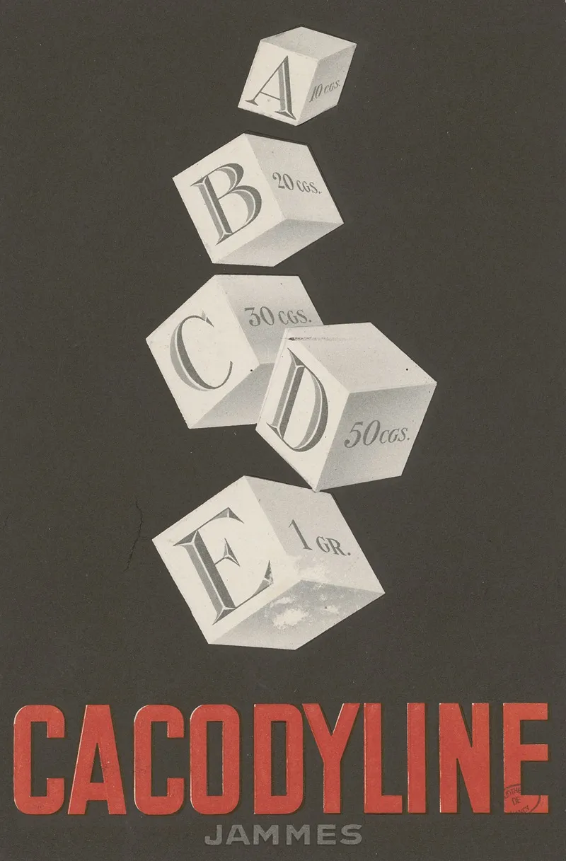 Cacodyline Jammes 2 Wall Art by Laboratoires James - High-Resolution Digital Print