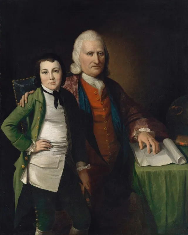Cadwallader Colden And His Grandson Warren De Lancey Wall Art by Matthew Pratt - High-Resolution Digital Print