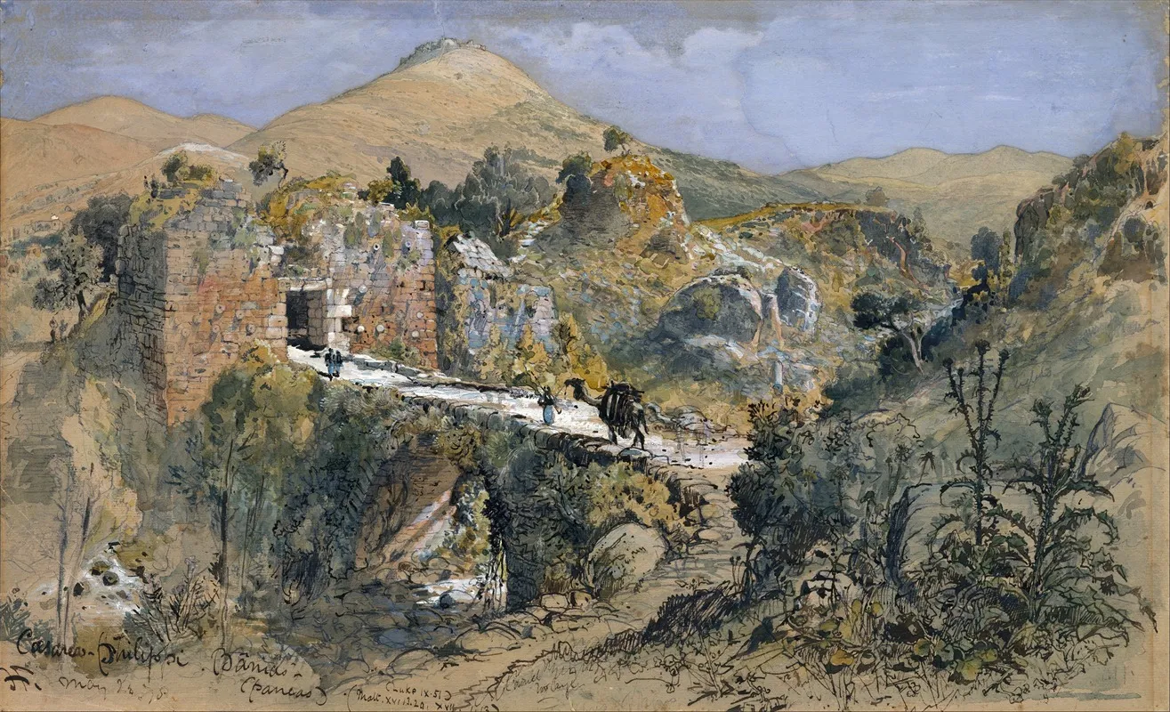 Caesarea Philippi Banias 2 Wall Art by Harry Fenn - High-Resolution Digital Print