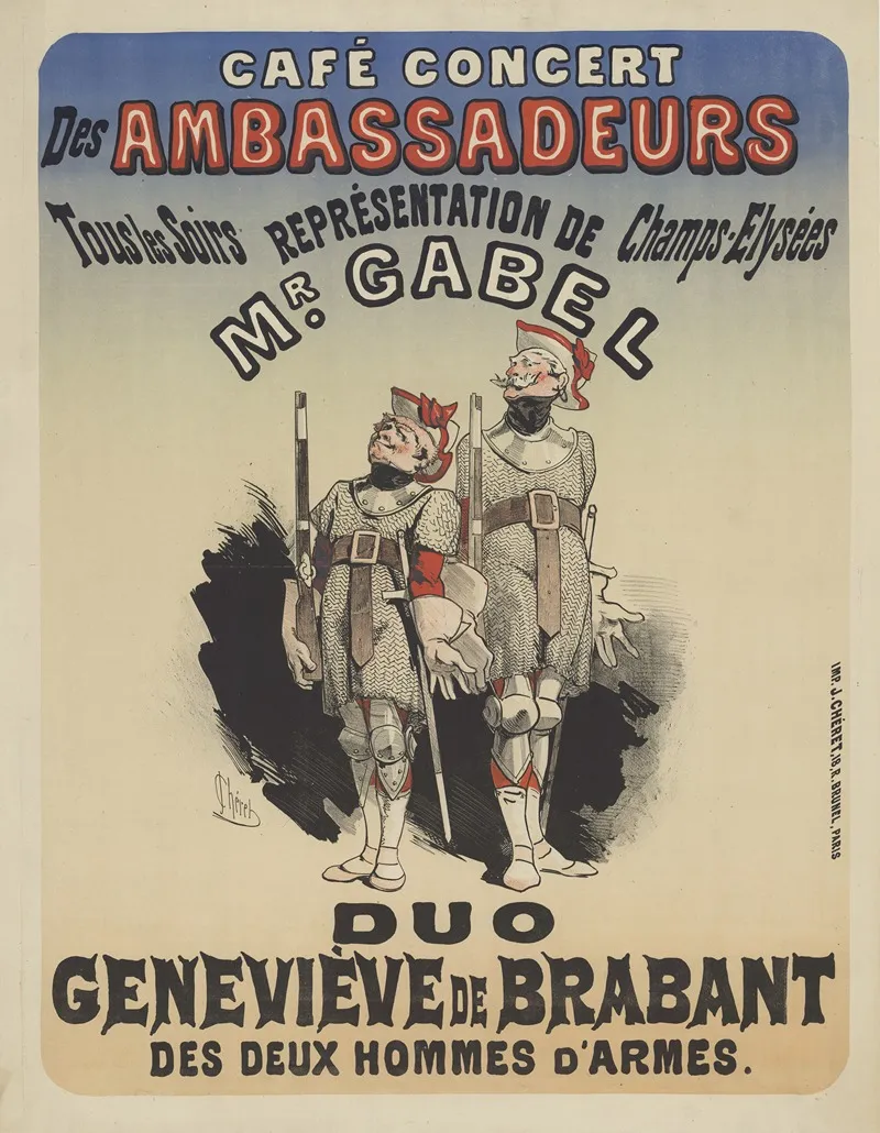Cafe Concert Des Ambassadeurs M Gabel Genevieve De Brabant
