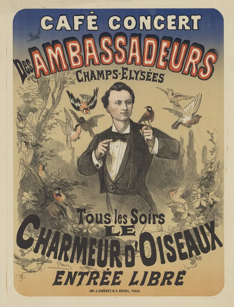 Cafe Concert Des Ambassadeurs Tous Les Soirs Le Charmeur Doiseaux