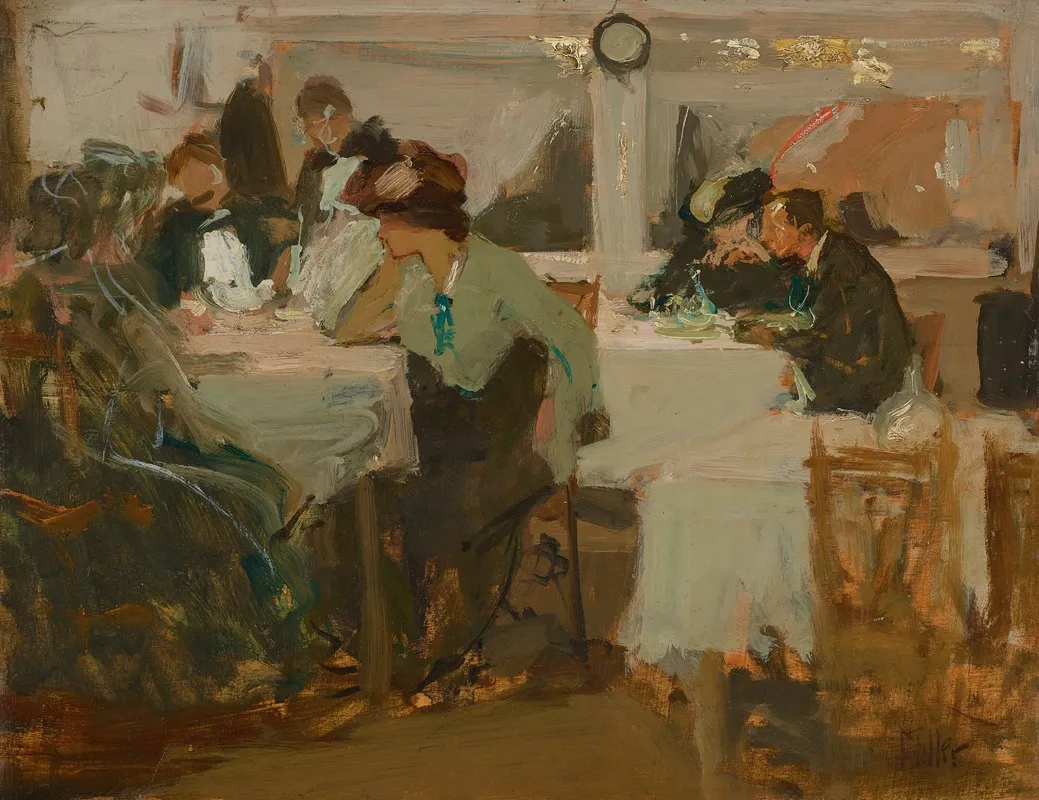 Cafe De Paris 2 Wall Art by Richard E. Miller - High-Resolution Digital Print