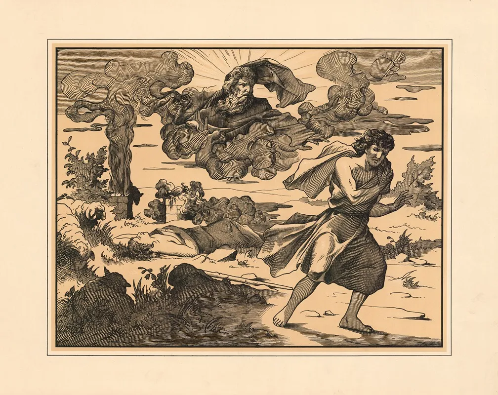 Cain And Abel 15 Wall Art by Aschendorff - High-Resolution Digital Print