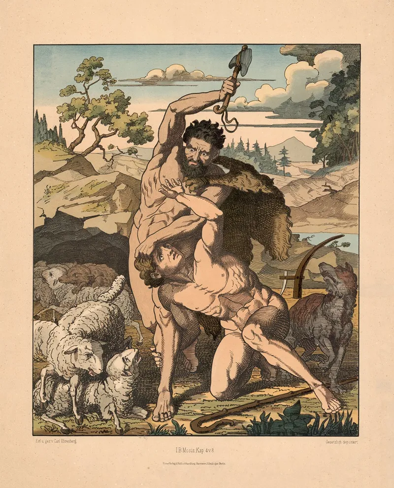 Cain And Abel 16 Wall Art by Carl Ehrenberg - High-Resolution Digital Print