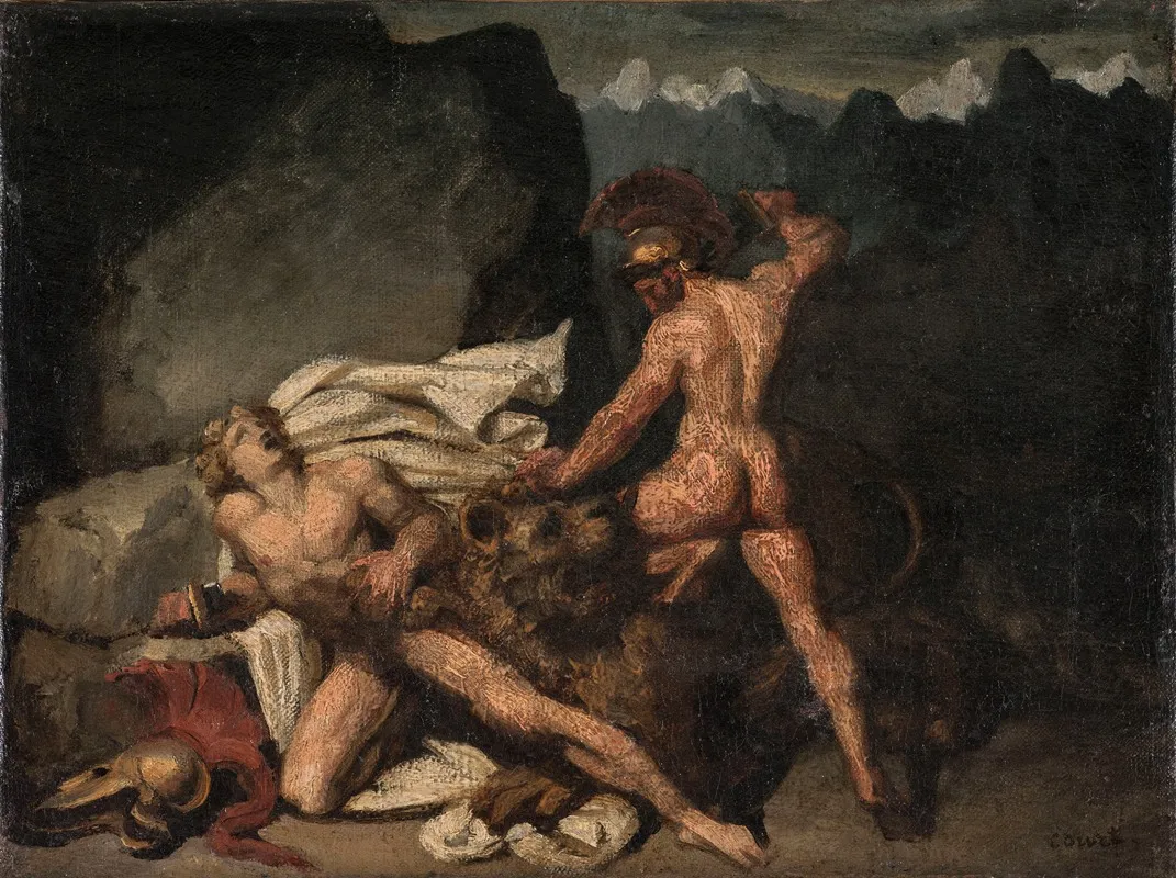Cain Et Abel Wall Art by Joseph-Désiré Court - High-Resolution Digital Print