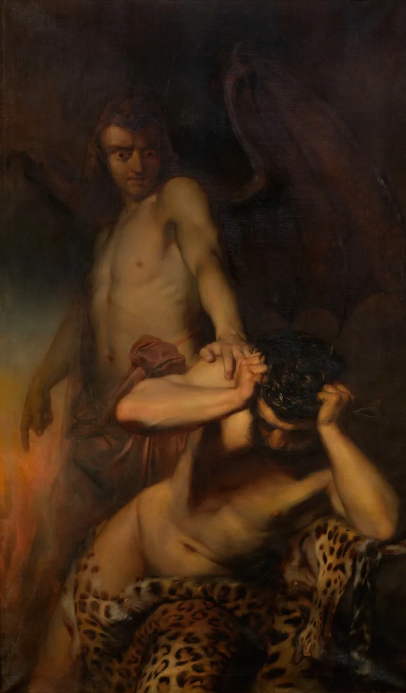 Cain In The Spell Of Satan Wall Art by Edouard Dujardin - High-Resolution Digital Print