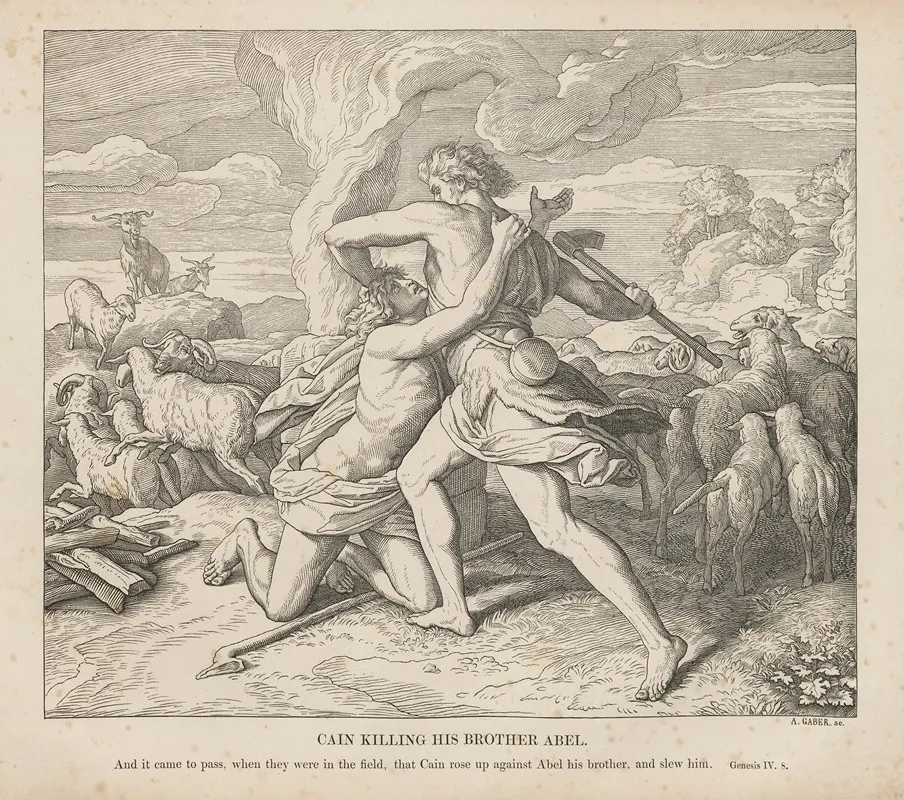 Cain Killing His Brother Abel