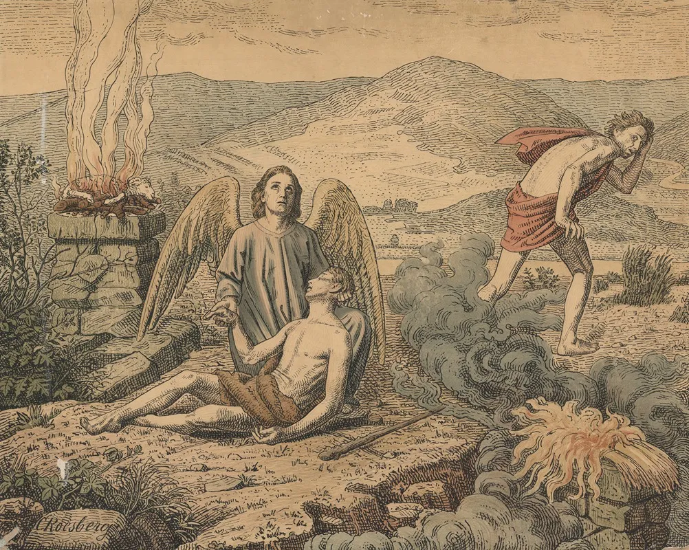 Cain Kills Abel Wall Art by C. Roesberg - High-Resolution Digital Print