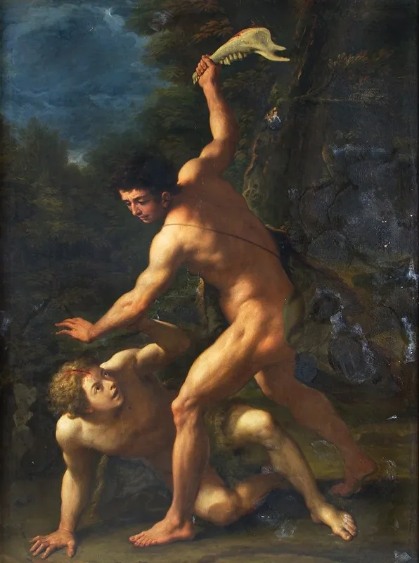 Cain Slaying Abel Wall Art by Paolo de Matteis - High-Resolution Digital Print