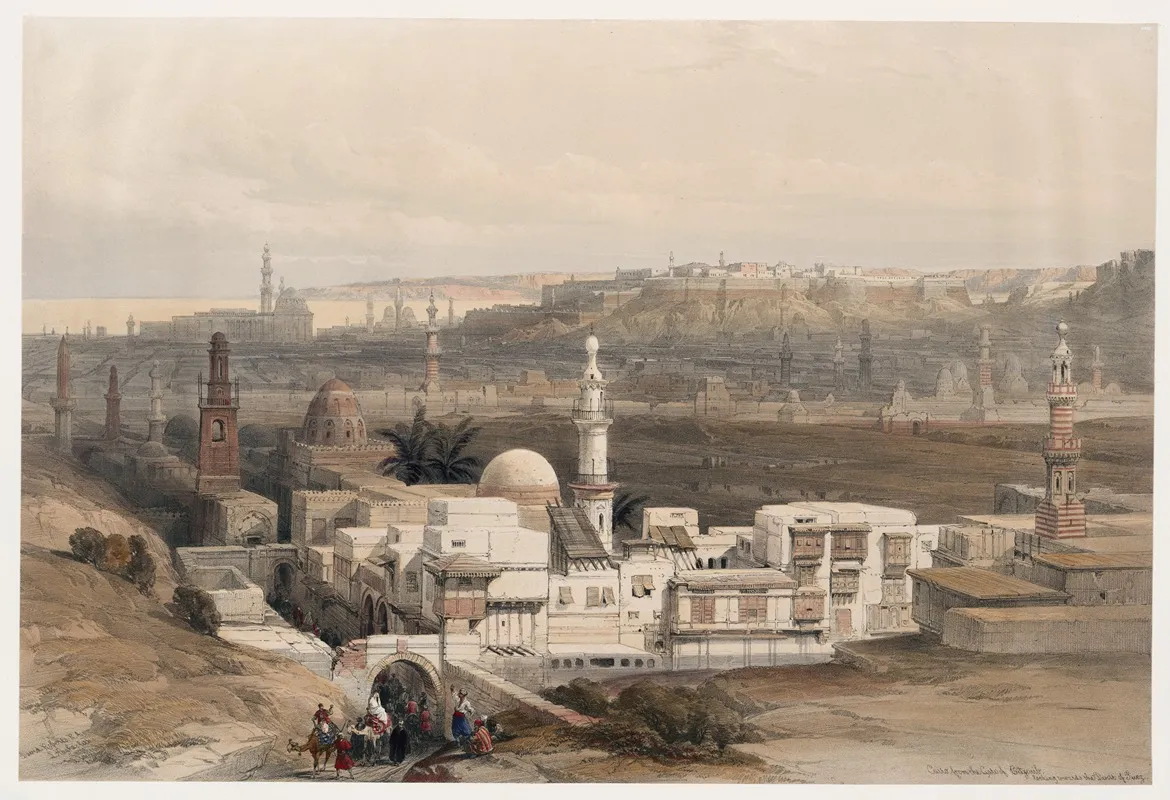 Cairo From The Gate Of Citzenib Looking Towards The Desert Of Suez