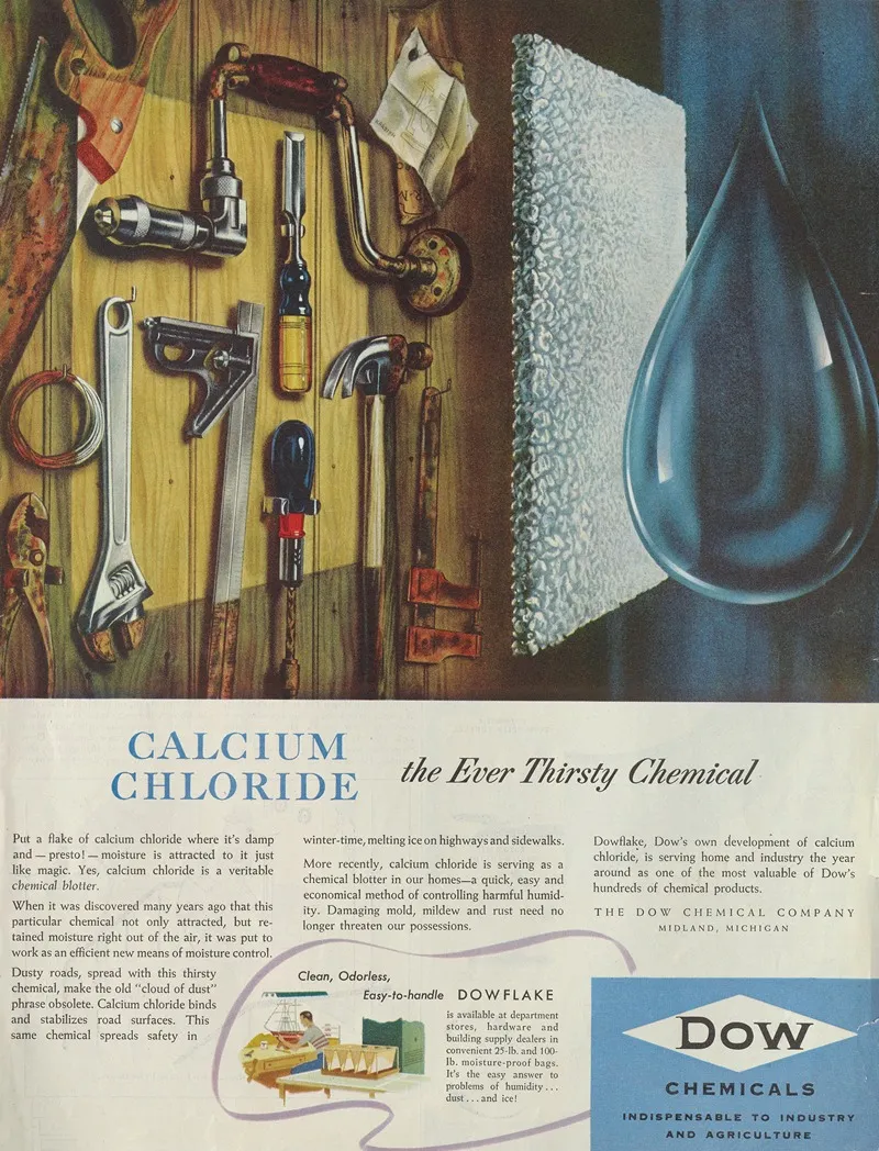 Calcium Chloride The Ever Thirsty Chemical 1950