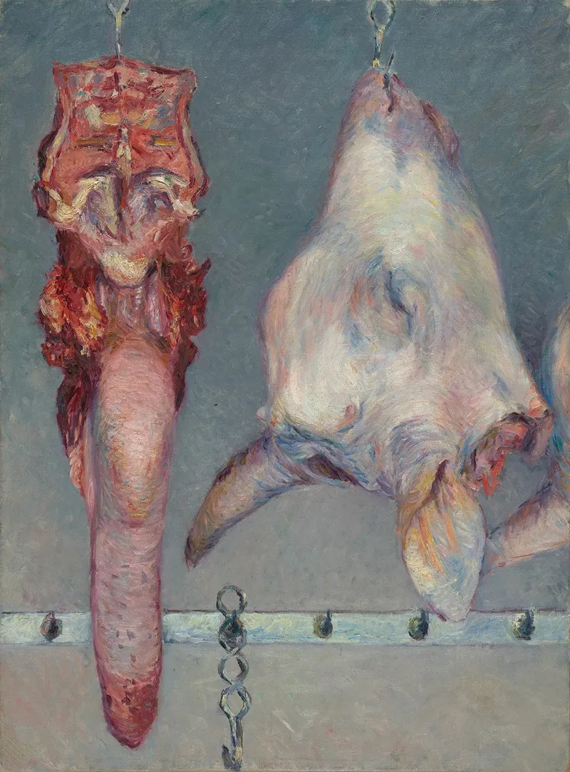 Calfs Head And Ox Tongue Wall Art by Gustave Caillebotte - High-Resolution Digital Print