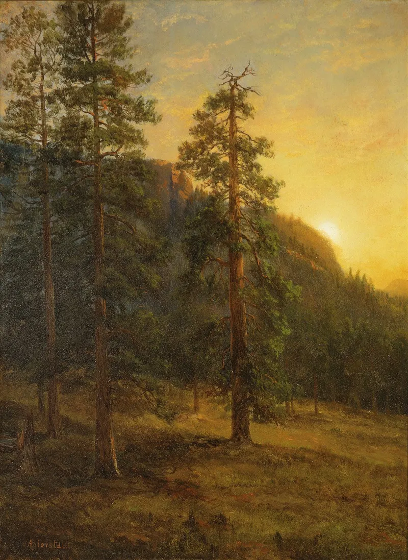 California Redwoods Wall Art by Albert Bierstadt - High-Resolution Digital Print