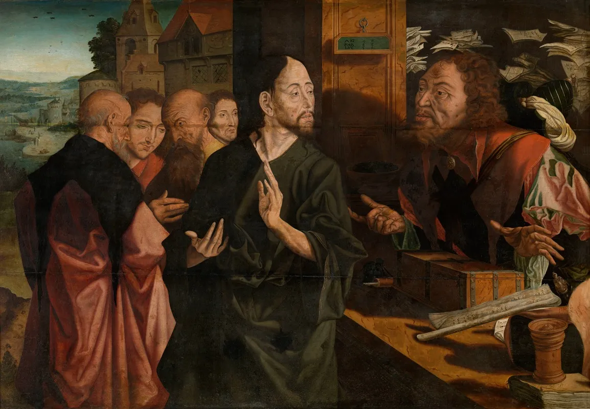 Calling Of Matthew Wall Art by Marinus Van Reymerswale - High-Resolution Digital Print