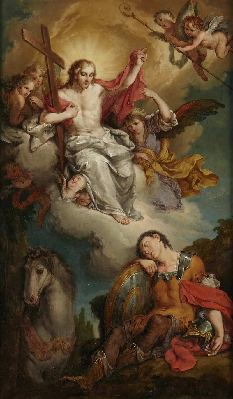 Calling Of Saint Martin Wall Art by Agostino Ugolini - High-Resolution Digital Print