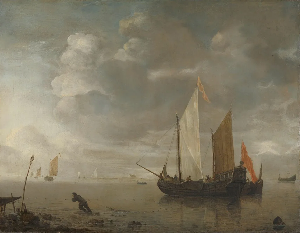 Calm Sea 5 Wall Art by Hendrick Jacobsz. Dubbels - High-Resolution Digital Print