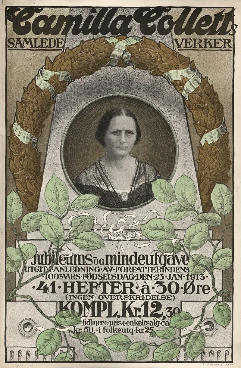 Camilla Colletts Samlede Verker Wall Art by A. Wørner lito - High-Resolution Digital Print