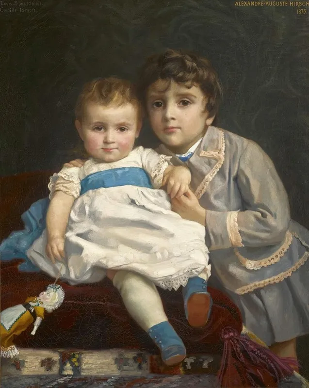 Camille And Louis Wall Art by Alexandre-Auguste Hirsch - High-Resolution Digital Print