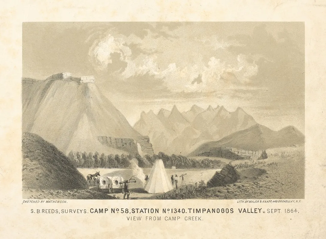 Camp No 58 Station No 1340 Timpanogos Valley View From Camp Creek