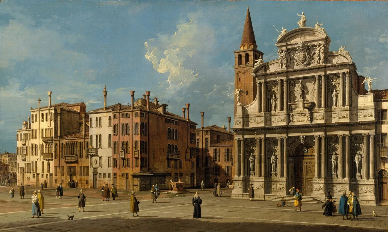 Campo Santa Maria Zobenigo Venice 2 Wall Art by Canaletto - High-Resolution Digital Print