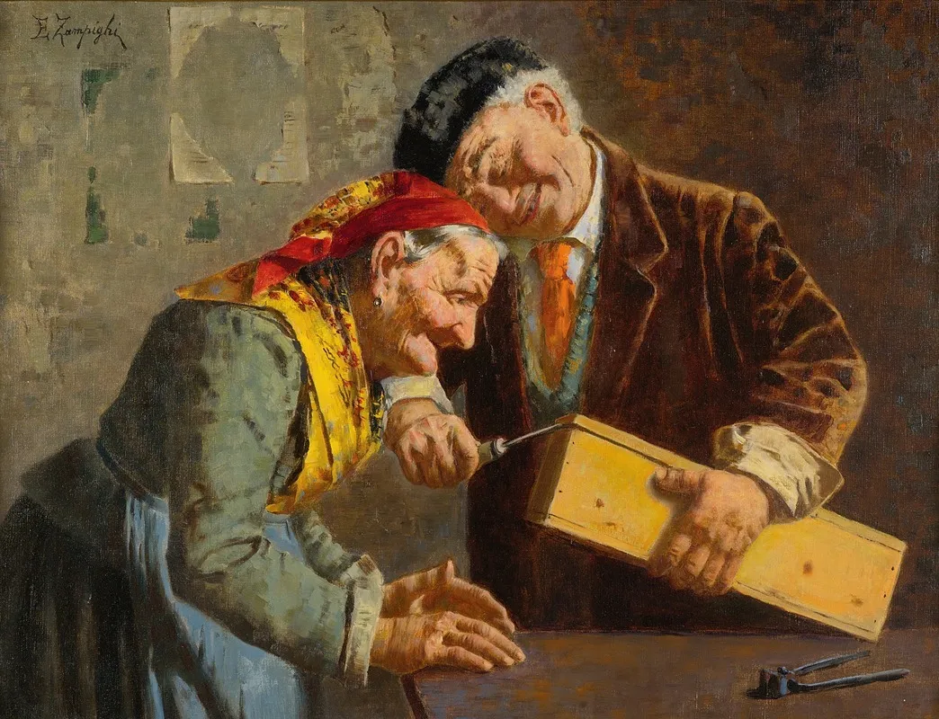 Can You Guess Wall Art by Eugenio Zampighi - High-Resolution Digital Print