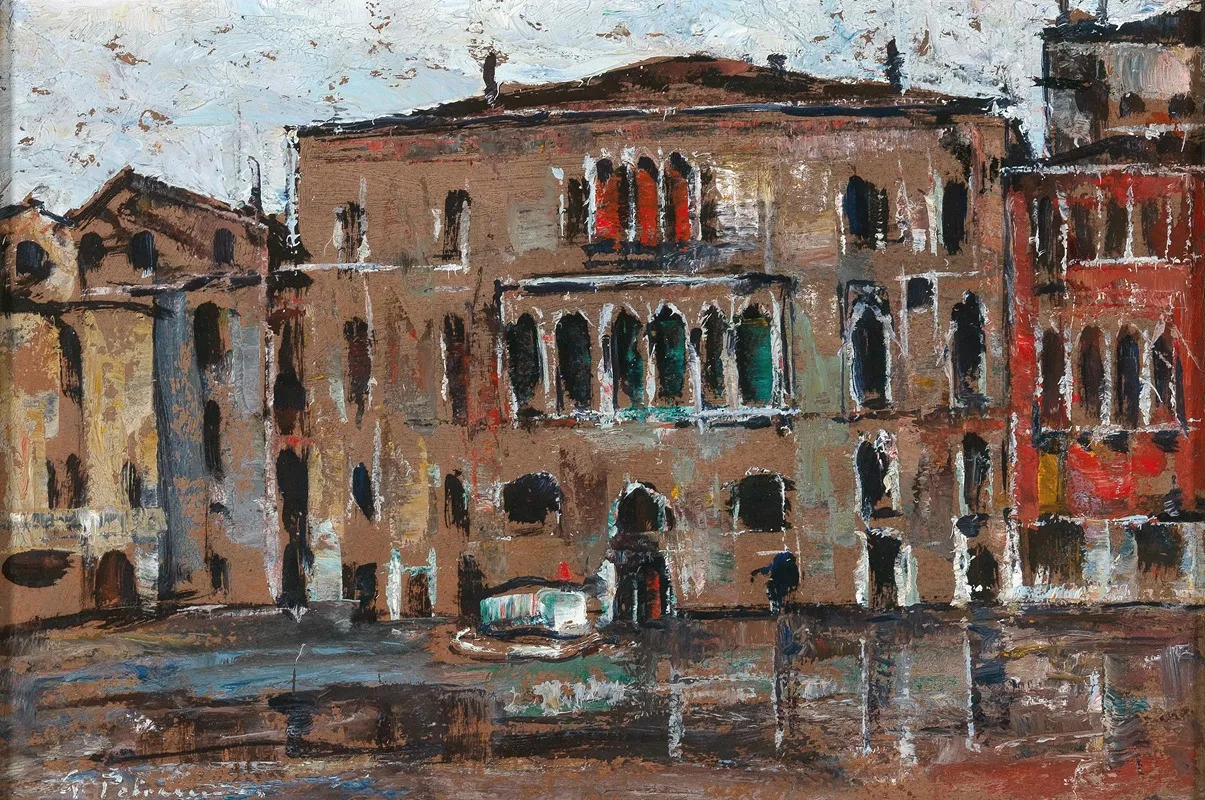 Canal Grande 3 Wall Art by Gheorghe Petraşcu - High-Resolution Digital Print