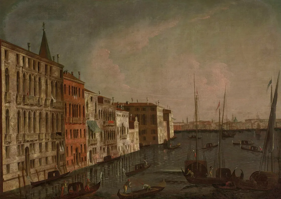Canal Grande In Venice Wall Art by Pietro Bellotti di Canaleti - High-Resolution Digital Print
