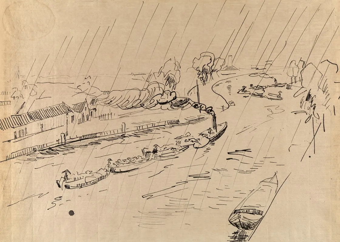 Canal In The Rain