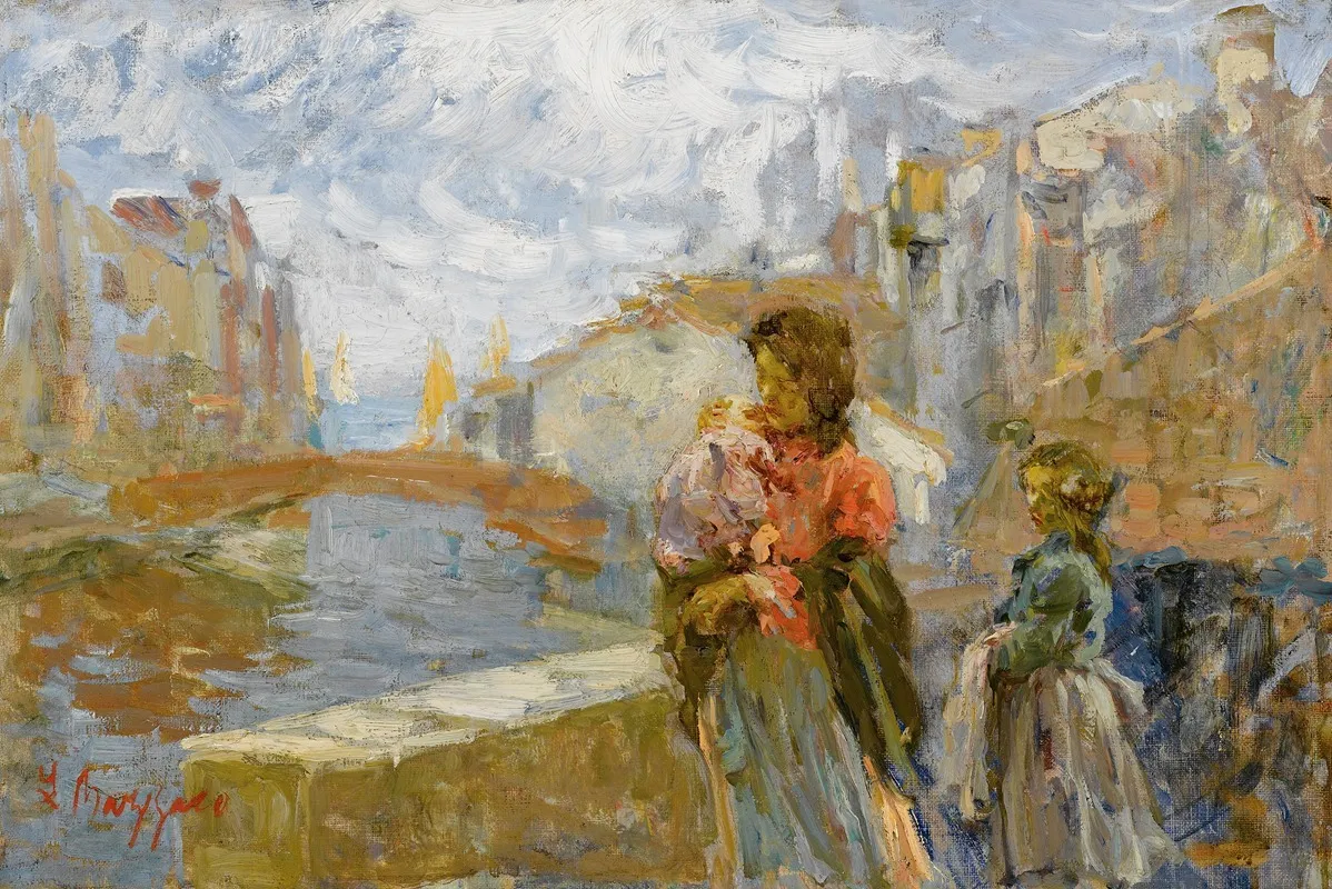 Canale Veneziano Wall Art by Leonardo Bazzaro - High-Resolution Digital Print